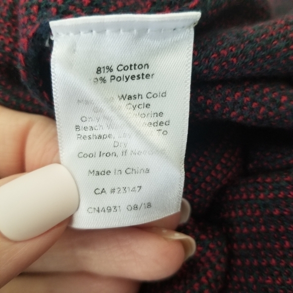 Talbots Plaid Split-Cowlneck Long Sleeve Sweater Size P - Picture 3 of 11